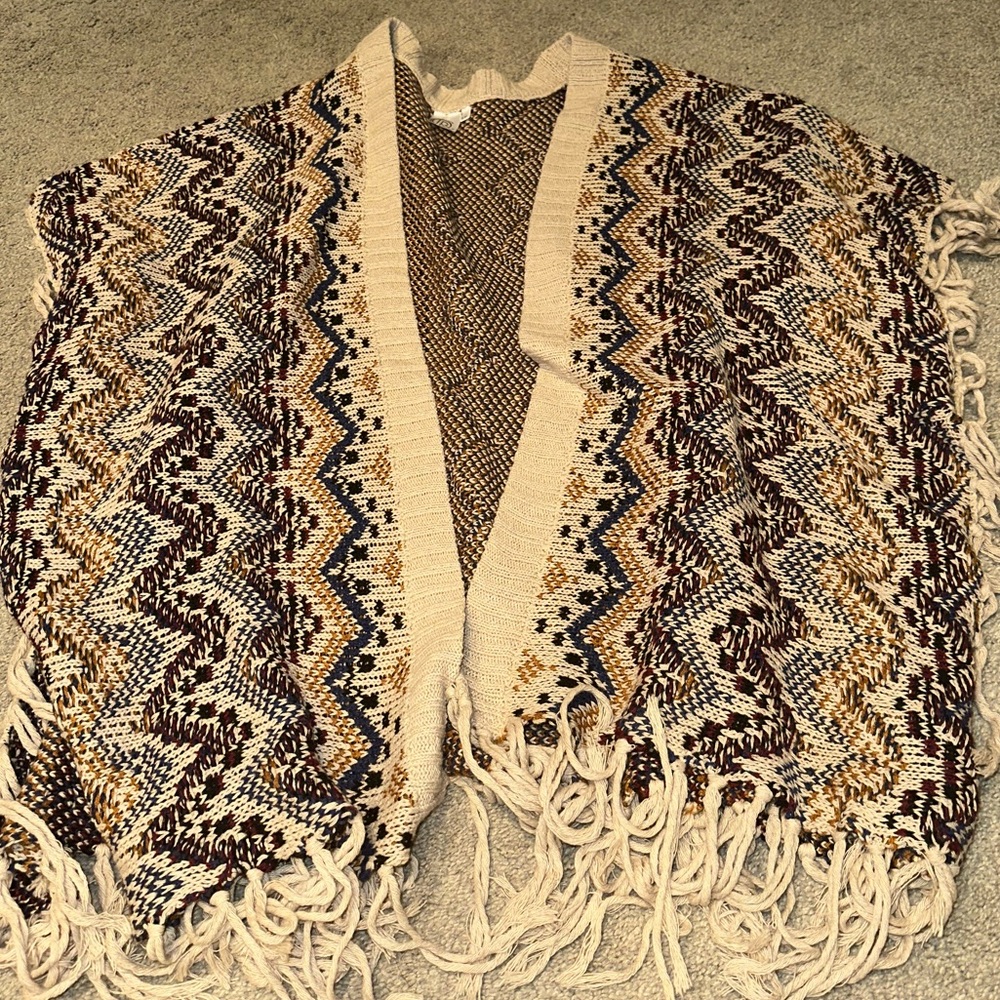 Multicolor Zigzag Patterned Women's Sweater